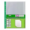 A4 Clear Plastic Punched Pockets Filing Folders Wallets Sleeves Document