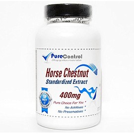 Horse Chestnut Standardized Extract 400mg // 100 Capsules // Pure // by PureControl Supplements