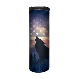 The Mountain Patriotic Howl Wolf 50cl (17oz) Animal Barista Tumbler