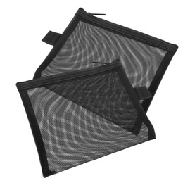 Ipetboom 2Pcs Portable Mesh Cosmetic Bags with Zipper Durable Nylon Makeup Pouch for Toiletries Travel Lightweight Organizing Storage Bag Present for Friends and Loved Ones