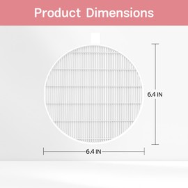 6 Pack Nail Dust Collector Filters Compatible with MelodySusie Nail Dust Collectors, Replacement Filter for Models HPro/SProR.