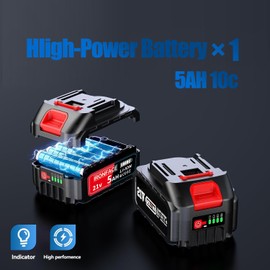 2-in-1 Cordless Pole Saw and Mini Chainsaw Combo Combo for Makiita 18v 20V Battery, 6-inches Brushless Telescoping Pole Saw, Reach 7-Feet Length for Tree trimming and Garden work (Polesaw 1-battery)