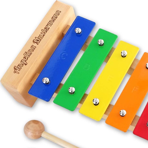 keepdrum KGS Pro Personalised Glockenspiel with Desired Text or Name