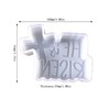 Duawenki He is Risen Cross Shape Car Freshie Silicone Mold