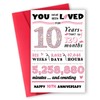 ATTLVV 10th for Him & Her: Happy Tin Anniversary Card