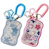 2 Pieces Creative Lucky Stars Photocard Holder Keychain Protective Sleeves