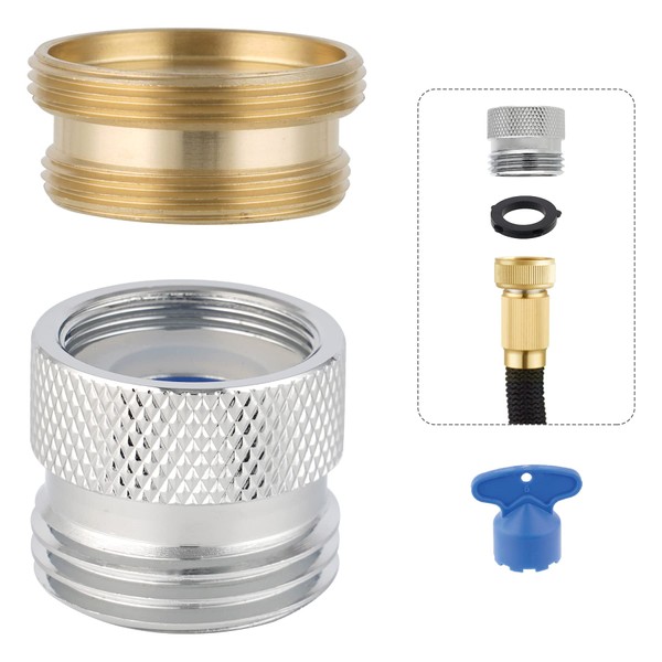 Hibbent Faucet to Garden Hose Adapter Kit, Female to Male