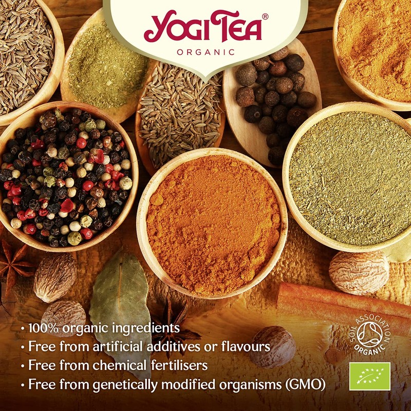 YOGI TEAS - AYURVEDIC Organic Sweet Chai Tea 17bags (PACK