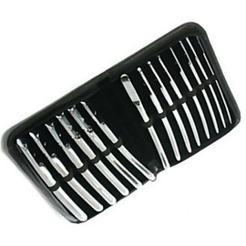 German Diagnostics Deluxe Flat Ended Sound Kit, 14 Pieces Surgical Steel Male Urethral Sounding Set