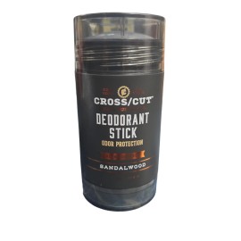 Cross/Cut Men's Deodorant Stick Sandalwood Odor Protection 2.82 Oz