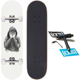 [CCS] Smile on The Surface Skateboard Complete - White - 8.50"