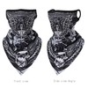CycleZT Skull Scarf Mask With Ear Loops Neck Gaiter Mask