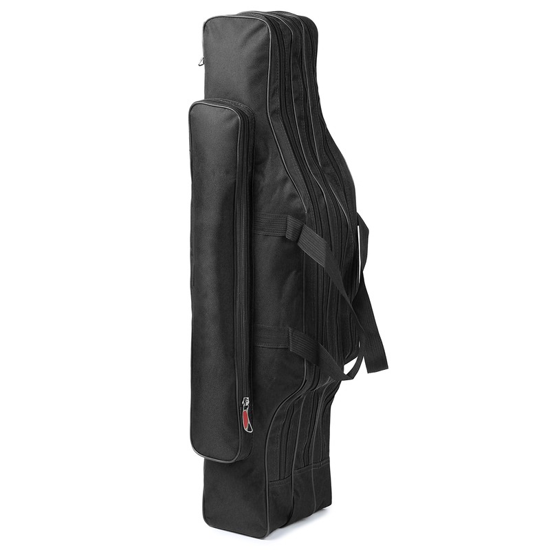 3 Layers Fishing Pole Bag Portable Folding Rod Carry Case