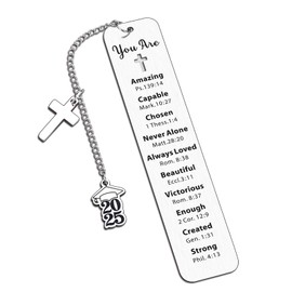 Senior Year 2025 Graduation Gifts Bible Bookmark Senior Gifts for Girls 2025 College Essentials Going to College Middle Senior High School Baptism Gifts for Girls Boys Christian Christmas Gift Ideas