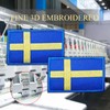 EmWoot 2PCS Sweden Flag Patch Embroidered Morale Patch Military Tactical