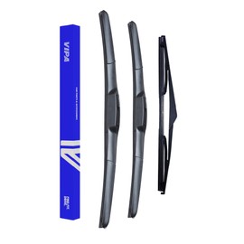 Premium Vipa Wiper Blade Set | fits: HYUNDAI i30 Hatchback (Oct 2007 to Nov 2011) | All-Weather Performance | Durable, Streak-Free Windshield Wipers | Easy Installation