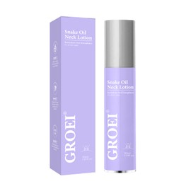 GROEI Neck Renewal Cream | Firming & Hydrating Lotion for Crepey Skin | Visibly Smooths Neck Wrinkles & Dark Spots | With Hyaluronic Acid + Botanical Oils (30ml)
