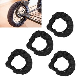 Shanrya Pushchair Wheel Cover, Reusable Oxford Cloth Baby Stroller Wheel Cover Hand Washable for Outdoor Travel for Wheelchairs for Strollers(Small Wheel Set (4 Packs))