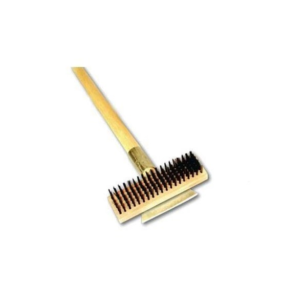 Thunder Group Heavy Duty Wire Brush with Scraper and Long