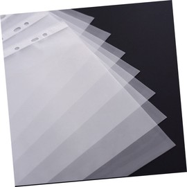 STOBOK 100pcs Clear Sheet Protectors Loose Leaf Protector Bags for Binders Transparent Document Sleeves for Office School and Home Use and Easy to Clean