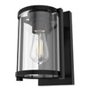 Hunter - Astwood 1-Light Matte Black, Small Sconce Light, Dimmable,