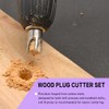 Countersink Drill Bit Set, 5 Piece Woodworking Chamfered Set with