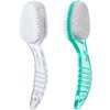 2 Pcs Foot Bristle Brush and Pumice Stone with Handle
