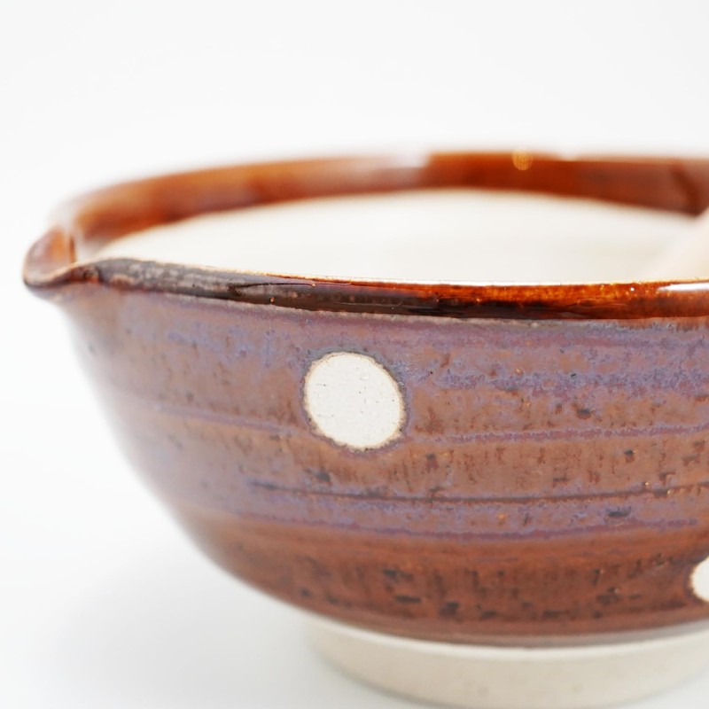 Mino Ware Sesame Grinder Bowl with Pestle, 7 inches -