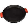 SuperStone / 13" Deep-Dish Non-Stick Pizza Stone with Easy-Grip Silicone