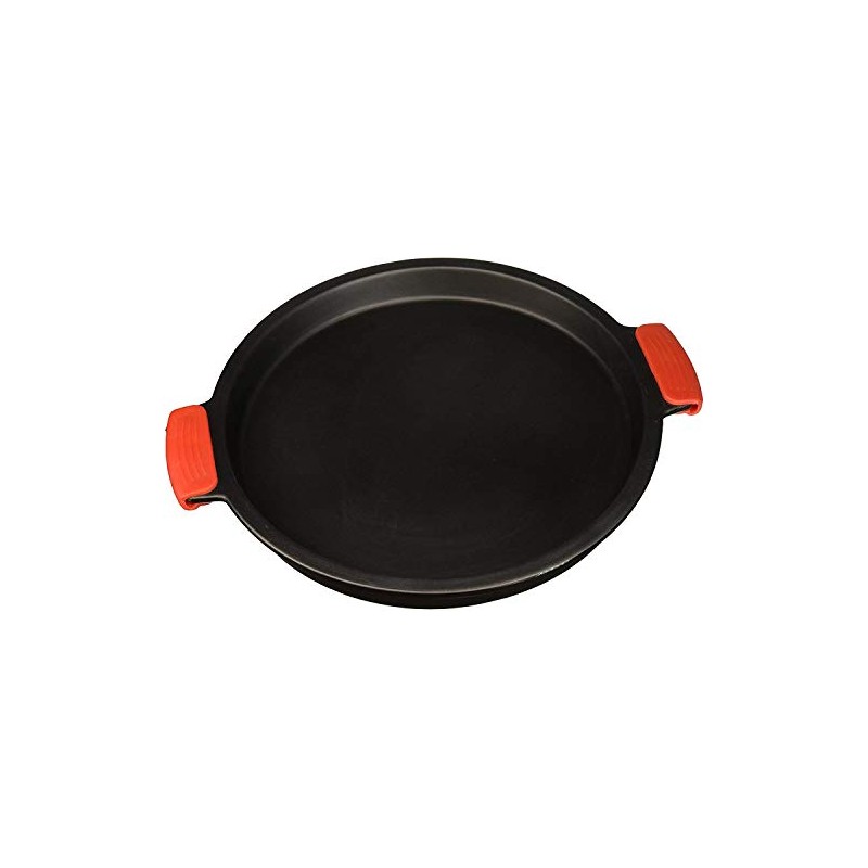 SuperStone / 13" Deep-Dish Non-Stick Pizza Stone with Easy-Grip Silicone