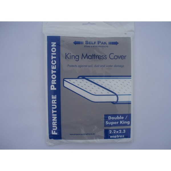 MATTRESS COVER Double/King/Superking for Moving or Storage (Large Polythene bag).