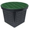 StormDrain FSD-3017 20-in. Large Round Catch Basin with Green Grate