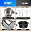 GSE Stainless Steel Drop-in Anti-Spill Storage Drink Cup Holder, Poker