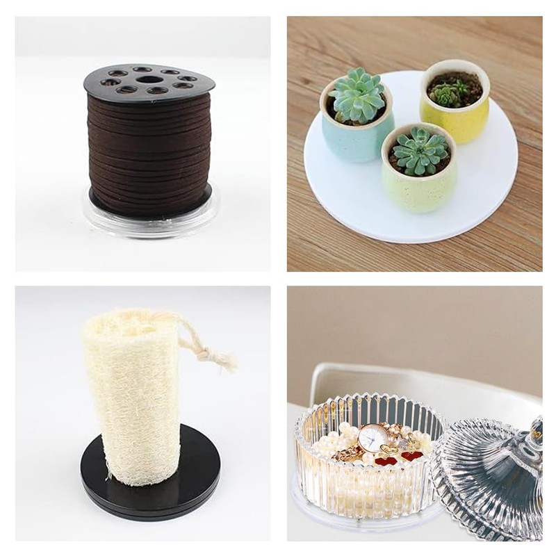 4 Pcs Lazy Susan Turntable, 4-Inch Acrylic Rotating Tray Ball
