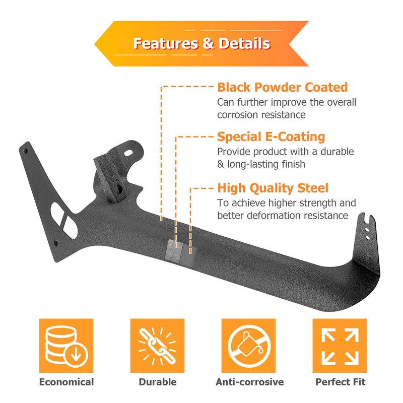 WeiSen 50" LED Straight Light Bar Brackets Windshield Roof A-Pillar