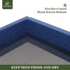 Kingsyard Platform Mealworm Bird Feeder for Outside, Recycled Plastic Hanging