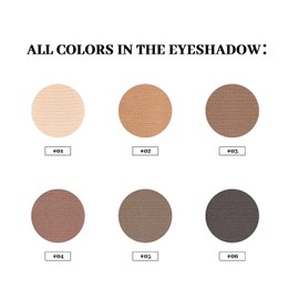 MYSTER ROSEY Nudes Series Mini Eyeshadow Palette, Velvety Matte Finish, 6 Nude Taupe & Brown Neutral Eye Shadows, Travel Friendly Size, Vegan, Cruelty-free,Long-lasting