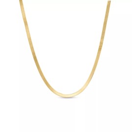 ZARD Snake Chain Herringbone Necklace in 14K Gold Plated 2mm