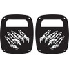 JeepTails Claw Tail lamp Light Covers Compatible with Jeep CJ