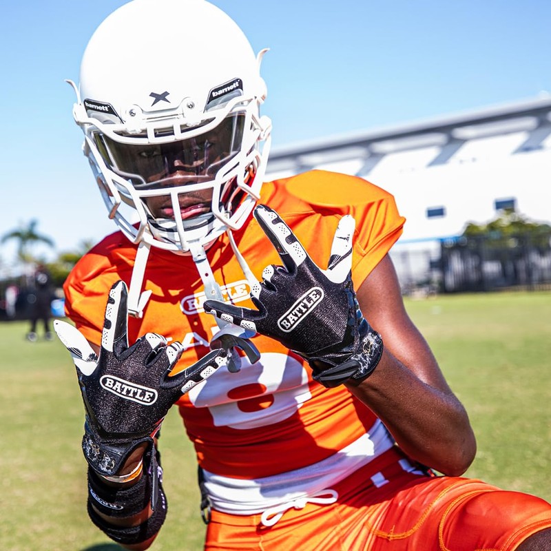 Battle Ultra-Stick Guantes para portero, blanco, verde (Neon Green/White), 2XLarge