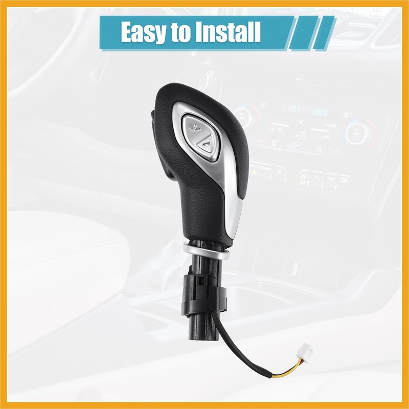 Partuto Automatic Gear Shift Knob Handle with Button for Ford