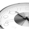 K&L Wall Art Silver Wall Clock 30 cm Diameter No