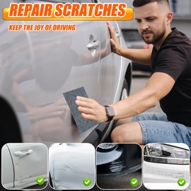 Nano Sparkle Tuch 12 Stück, Nano Kratzerentferner Tücher für Auto Lackreparatur, Entfernt Leichte Kratzer Schrammen, Lackpflege, Oberflächenpolieren, Nanosparkle Tuch Universell für Alle Fahrzeugtypen