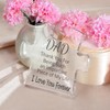 Gifts for Dad from Daughter,Dad Acrylic Puzzle Plaque,Dad Birthday Gift,thanksgiving,Christmas