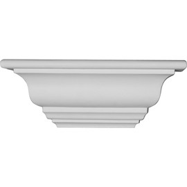 Ekena Millwork SH12X04X04CL Shelf, 12" W x 4 1/2" H x 4 1/2" P, Factory Primed White