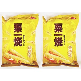 Puff corn,BBQ Flavored,Grilled Corn Flavored Snacks, Asian Style Crispy Corn Puffs, 2.82 Oz,2 Pack