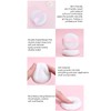 5pcs Face Powder Puff Double Sided Raised Pile Soft Skin