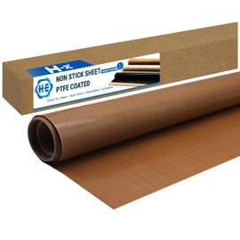 39" x 5 Yard PTFE Fiberglass Fabric Sheet Roll PTFE Sheet Roll, PTFE-Coated Fabrics Sheet Roll Sublimation Heat Resistant PTFE Rolls for Heat Press Transfer, 5Mil Thickness