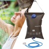 15L Outdoors Foldable Shower Bag with Shower Nozzle for Hiking