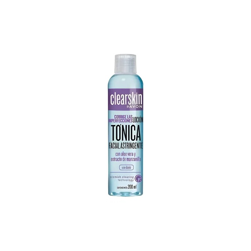Loción tónica facial astringente Clearskin 200 ml, tipo Avon para